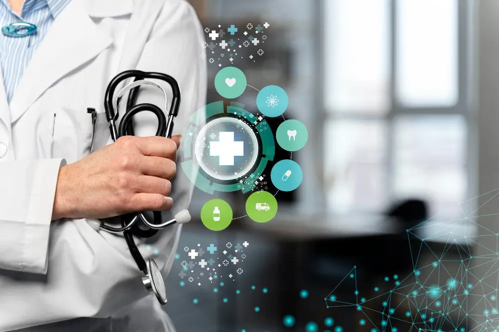 medical-banner-with-doctor-holding-device