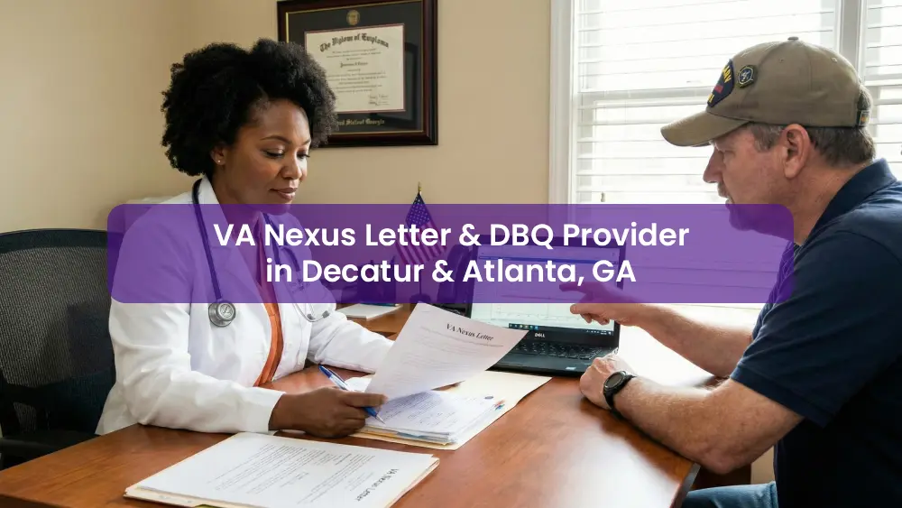 VA Nexus Letter & DBQ Provider in Decatur & Atlanta, GA
