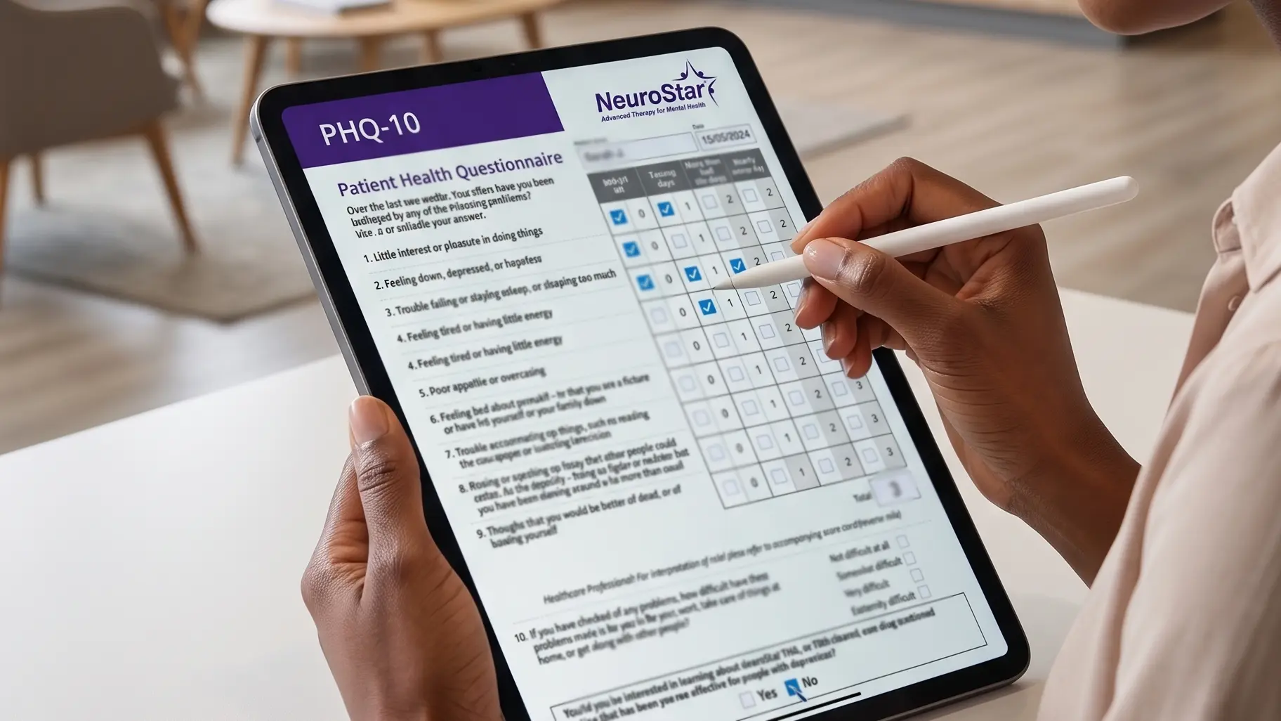 PHQ-10 Self-Assessment Health Questionnaire